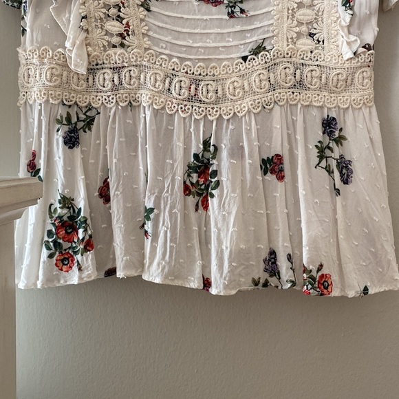 anthropologie eri + ali floral romantic top! - Picture 7 of 9